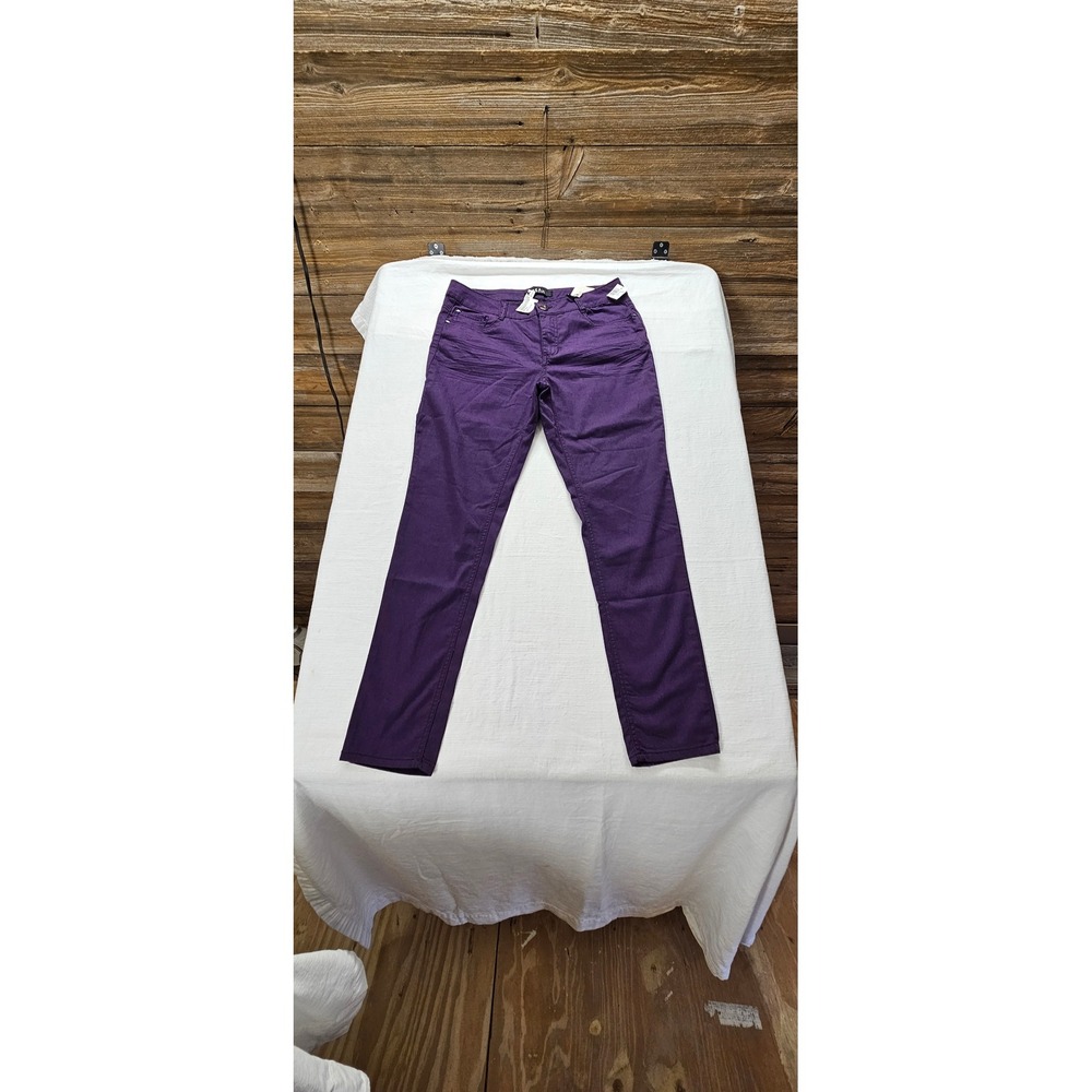 Beau Dawson Womens Purple‎ Skinny Pants Stretch Cotton Blend Size 10 Plum